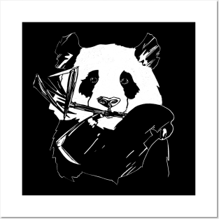 Panda with Bamboo Leaves T-Shirt Posters and Art